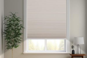 Changshade Cordless Blackout Honeycomb Shade, Beige, 35 Inches – Light Blocking Window Treatment for Bedrooms