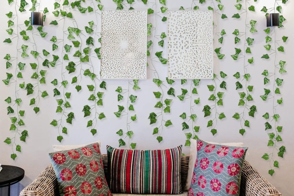 “Artificial Ivy Vines – Aesthetic Room Decor with Hanging Greenery Garlands (168FT, 24PCS)”