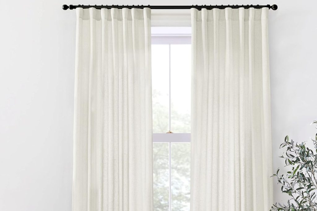 Neutral Boho Farmhouse Curtains – XTMYI Linen Cotton 84-Inch Drapes for Bedroom & Living Room