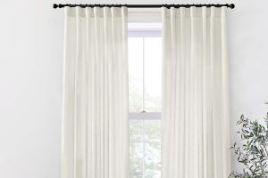 Neutral Boho Farmhouse Curtains – XTMYI Linen Cotton 84-Inch Drapes for Bedroom & Living Room