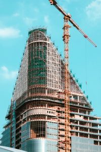 Close-up of safe and sturdy construction made with durable materials