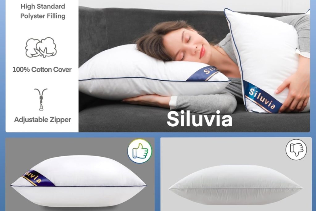 Siluvia 18"x18" white pillow inserts on a cozy sofa in a stylish living room setting
