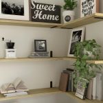 "WOPITUES Rustic Brown 24-Inch Wood Floating Wall Shelves Set of 6"