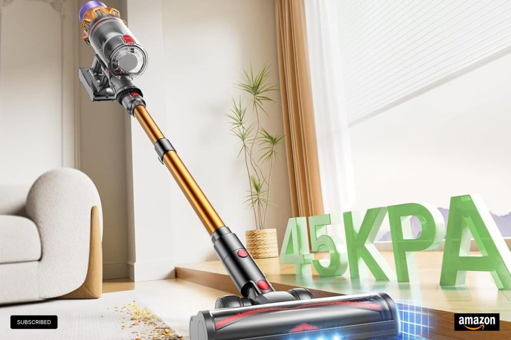 Cordless Stick Vacuum Cleaner X7A – 550W 45KPA Suction with Touchscreen and Wall Mount