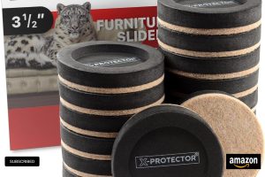 “X-PROTECTOR Felt Furniture Sliders – 16 Piece Set for Hardwood Floors”