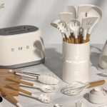 Umite Chef Silicone Cooking Utensils Set with Wooden Handles – 33-Piece Khaki Set