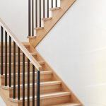 Satin black square hollow iron balusters, 15-pack – 1/2" x 44" metal spindles for modern interior staircase railing