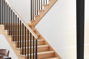 Satin black square hollow iron balusters, 15-pack – 1/2" x 44" metal spindles for modern interior staircase railing