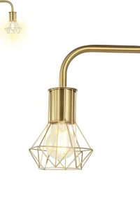 BoostArea Industrial Floor Lamp with Metal Frame, E26 Socket, and Footswitch – Modern Rustic Standing Lamp for Living Room, Bedroom, or Office