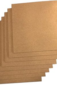 8-pack of 12"x12" natural cork board tiles with 1/4" thickness – includes 72 self-adhesive squares, ideal for wall displays, bulletin boards, and crafts