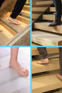 LifeGrip 15-pack transparent non-slip stair tread tape – 8"x32" clear anti-slip strips for indoor wooden steps and stair safety