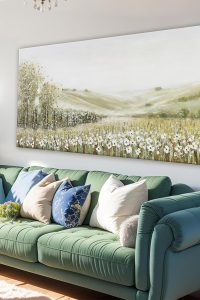 QSQ 20x40 Canvas Wall Art featuring a natural modern landscape – perfect wall decoration for living room, bedroom, kitchen, or office.