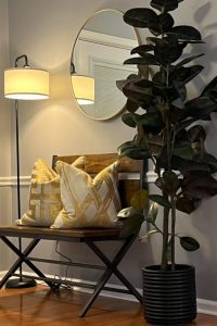Upgraded black LED floor lamp with 3 color temperatures, modern tall standing design, foot switch, and 9W bulb included – perfect for living room, bedroom, or office