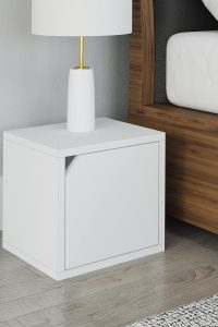 Way Basics white modular door cube storage box, 11.2" x 11.2" x 12.6", for closet organization, tool-free assembly design
