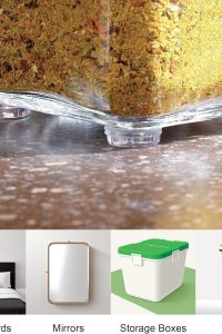 Pack of 50 clear 1/2" adhesive cabinet bumpers used for drawers, glass tops, picture frames, cutting boards, and small furniture protection