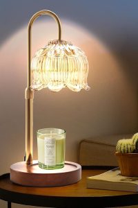 GEEZO Fragrance Candle Warmer Lamp with Timer and Dimmer – Elegant flameless candle solution for home ambiance and gifts