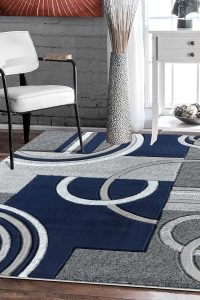 GLORY RUGS 2x7 Navy Blue Area Rug – Soft Hand-Carved Modern Carpet for Living Room, Bedroom, or Dining Room