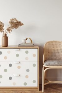 RedLemon 5-Drawer Mid-Century Modern Dresser in Natural Oak with Fluted Wood Finish and Tapered Legs – 48 Inches Tall