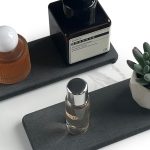 “NiuYichee diatomite water absorbing stone tray under soap dispenser”