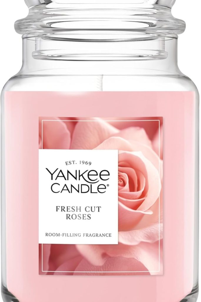 "Yankee Candle Large Jar Scented Candle with 22 oz premium wax in glass container"