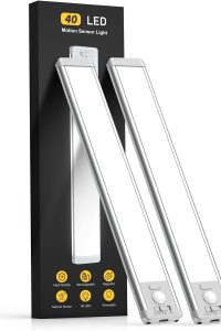 10-Inch Under Cabinet Motion Sensor Light Installed in Kitchen