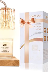 "Candle warmer lamp with adjustable height and dimmable brightness"