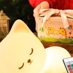 Cute Cat Night Light with 16 colors and remote control