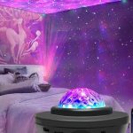"Easeking star projector galaxy light with Bluetooth speaker for bedroom"