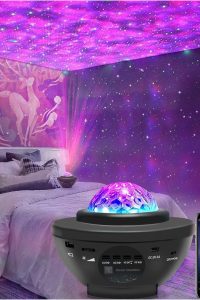"Easeking star projector galaxy light with Bluetooth speaker for bedroom"