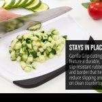 GORILLA GRIP BPA-Free Reversible Cutting Board Set of 3 with Juice Grooves and Non-Slip Border – Dishwasher Safe, Durable Plastic Kitchen Boards