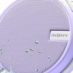 INSMY C12 IPX7 Waterproof Bluetooth Speaker in Purple