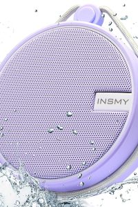 INSMY C12 IPX7 Waterproof Bluetooth Speaker in Purple