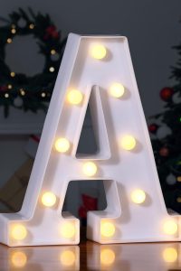 Foaky LED Marquee Letter A decorative light for weddings, parties, and home decor