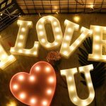 "Pooqla LED Marquee Letter L light for home and party decoration"