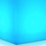 "Mr.Go 8-inch rechargeable LED color-changing light cube with remote"