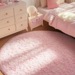 "Ophanie Round Rug 5Ft Circle – Soft Shaggy Carpet for Bedroom"