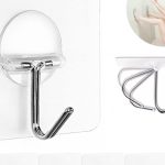 Transparent Self-Adhesive Wall Hooks 8 Pack for Kitchen, Bathroom, and Bedroom