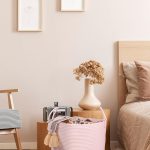 XUANGUO cotton rope laundry basket hamper in light pink for nursery