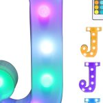 Pooqla colorful LED marquee lights with remote control