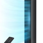 Dreo Tower Fan DR-HTF007 bladeless floor fan in black with 90° oscillation for bedroom