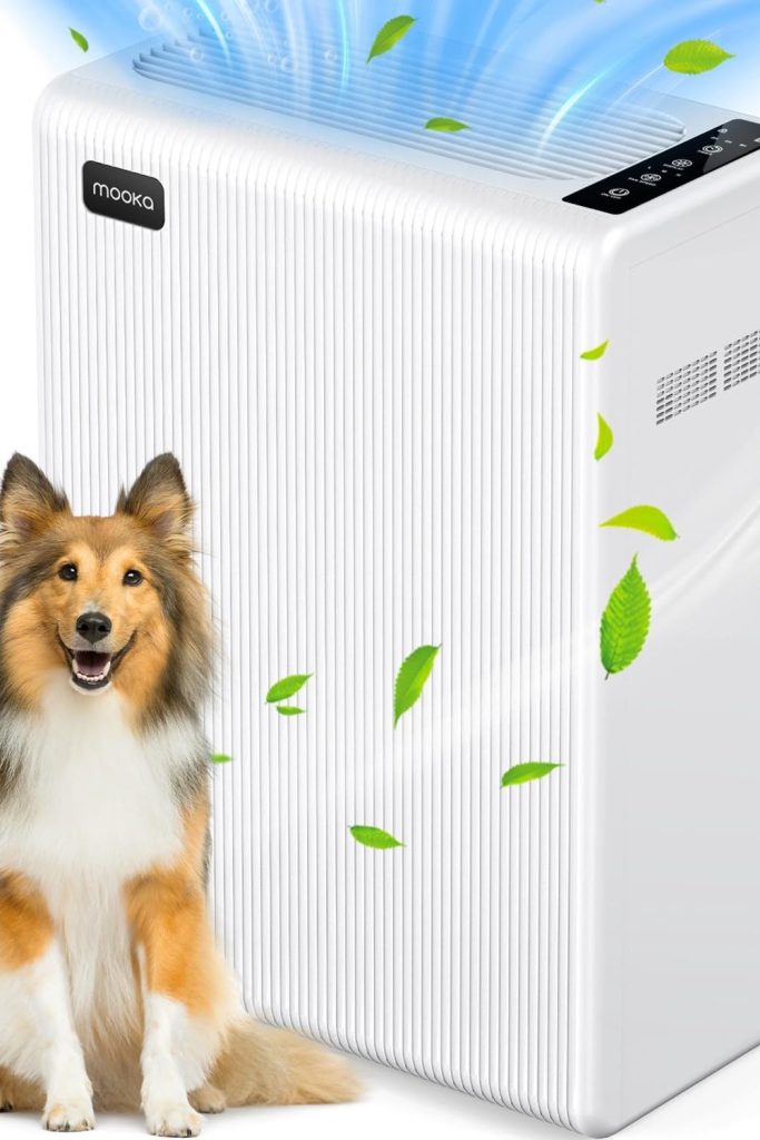 "E-300L white air purifier for large room up to 2000ft²"