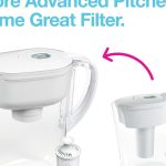 Brita Metro Water Filter Pitcher in white with SmartLight change indicator