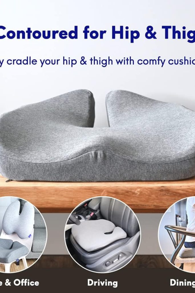 "Cushion Lab pressure relief seat cushion on office chair"