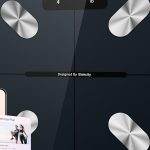 Etekcity smart digital scale with Bluetooth, BMI, body fat, and muscle mass tracking for home health monitoring