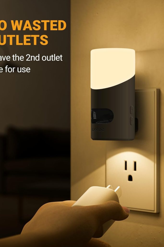 “Lyridz LED night light with motion sensor in bedroom hallway”