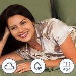 Soft and breathable hotel luxury bed sheets set neatly on a king-size bed