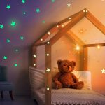 Glow in the Dark Stars Wall Stickers for Kids’ Bedroom Ceiling and Walls