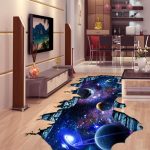 Quanhaigou Galaxy Wall Sticker – Space Wall Decal and Planet Wallpaper Decoration for Bedroom, Living Room, Classroom, or Gaming Room