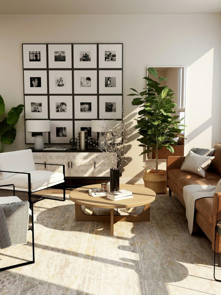 “Modern gray convertible sofa bed for small studio apartment”