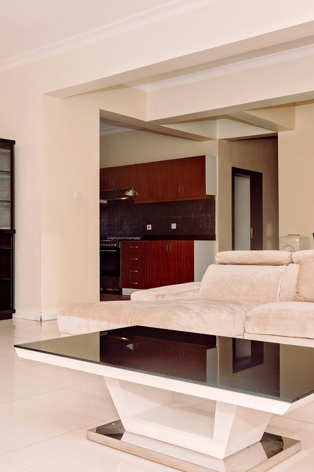 Storage bed with built-in drawers as multipurpose furniture for small bedrooms.